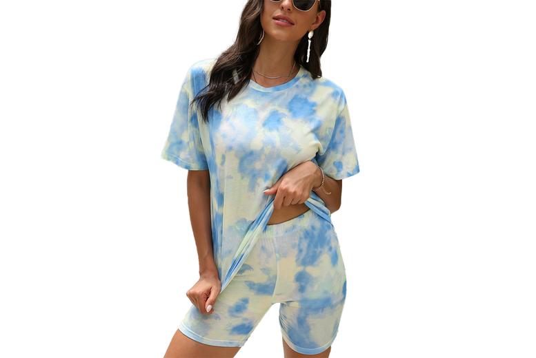 Women's Tie Dye Co-Ord Set - Breathable Summer Fashion