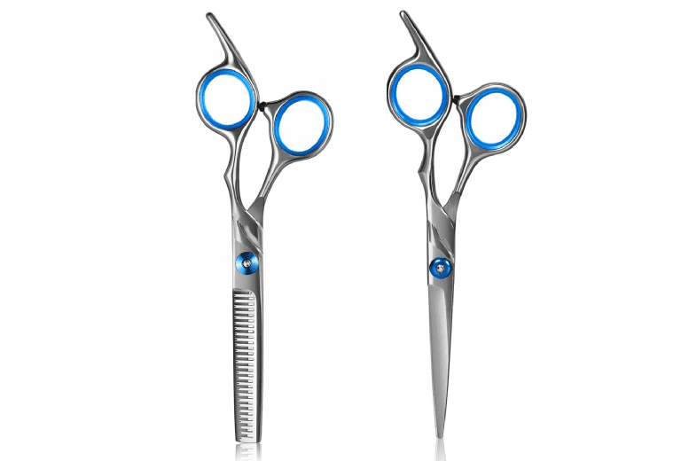 Precision Hair Removal & Thinning Scissors Set - Wet & Dry, Face & Body