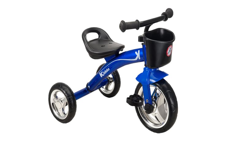 Kiddo 3 Wheel Tricycle Ride-On For Kids (Ages 2-5) - Outdoor Fun, Blue/Pink/Red