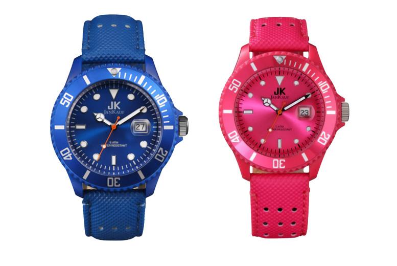 Jan Kauf Luxury Men'S Watch Jk057L - Available In Blue And Pink