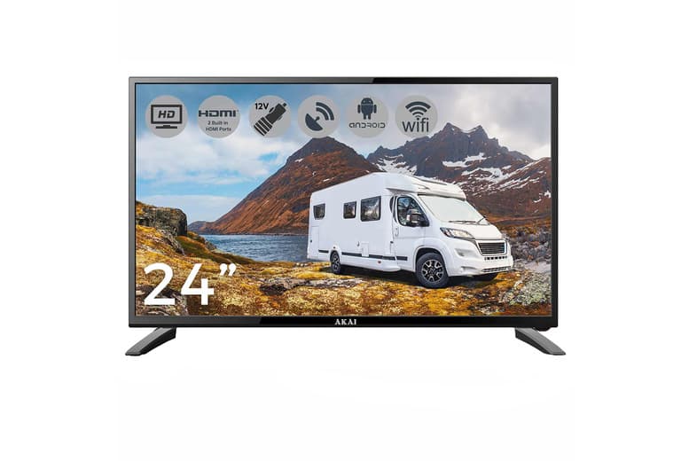 Akai 24" Hd Led Smart Tv - Android, 12V, Home Cinema Display