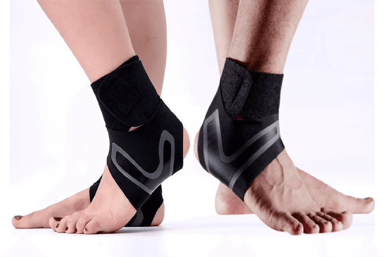 Ultimate Ankle Support Compression Brace Pair - Ergonomic, Adjustable, Unisex, Slimline Neoprene & Nylon