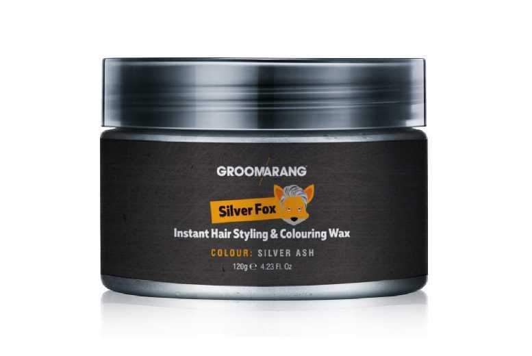 Silver Fox Men'S Instant Hair Styling & Colour Wax - 120G, Bold Silver Finish