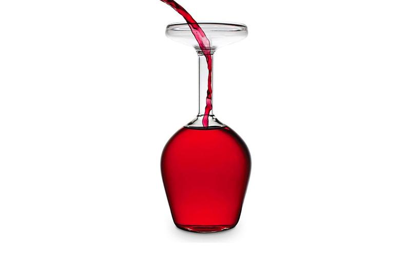 Novelty Upside Down Wine Glass!