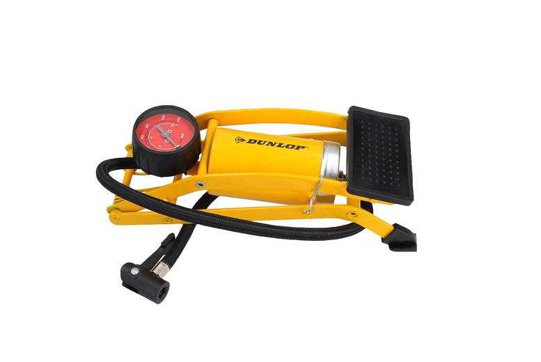 Dunlop - Foot Pump With Analogue Pressure Gauge