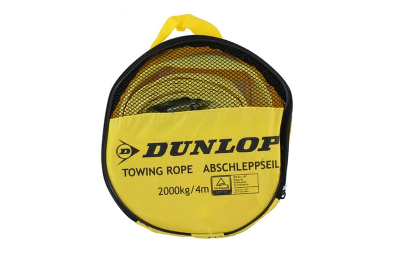 Dunlop Heavy-Duty Car Tow Rope - 2000Kg Or 2800Kg, Universal Fit, Portable Case