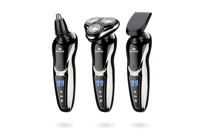 3-In-1 Lcd Electric Shaver For Men - Precision Grooming Tool