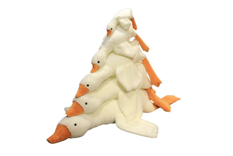 Giant White Goose Plush Pillow Toy In 5 Sizes