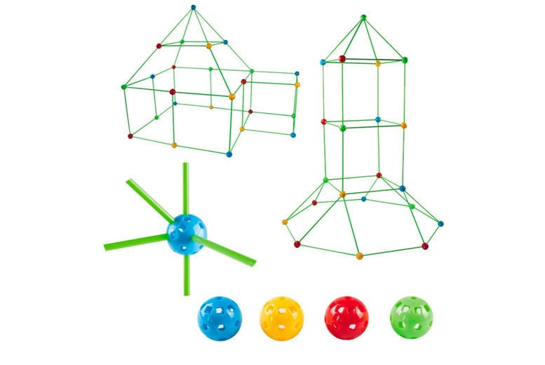 Kids' Fort Building Kit - 67Pcs, 88Pcs Or 156Pcs!