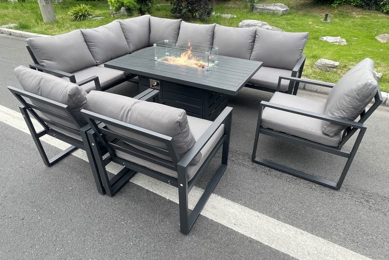 8-Seater Modern Aluminium Garden Furniture Set