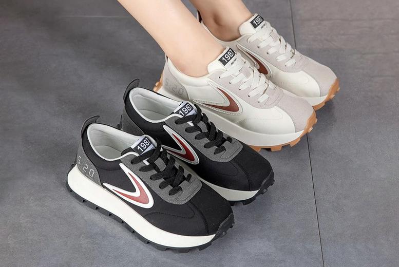 Designer  Women's Retro Sneakers: Breathable and Stylish