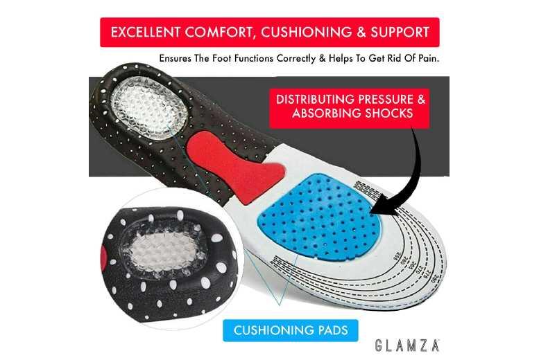 Dynamic Sports Insoles With Orthotic Arch Support For Trainers & Running Shoes - Lightweight, Breathable, Unisex