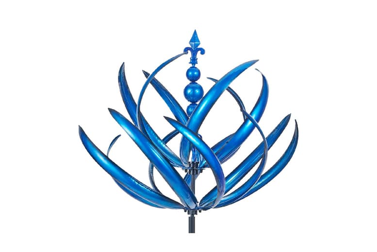 Spinning Metal Garden Wind Sculpture - Outdoor Kinetic Art For Family Fun & Garden Leisure