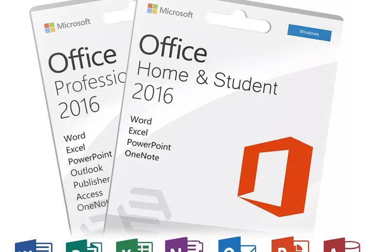 Microsoft Office 2016 Software License - Home & Student Or Professional Edition For Windows
