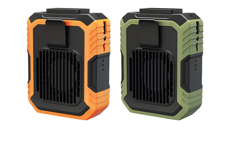 Portable Usb Rechargeable 3-Speed Hands-Free Waist Fan Belt - Cooling & Flashlight Accessory