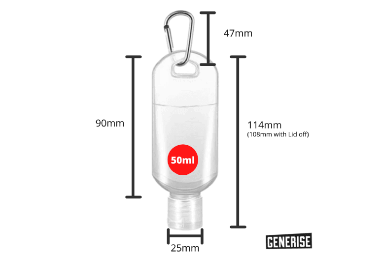 50Ml Travel Bottles With Flip Lid & Handy Hook - Eco-Friendly & Reusable