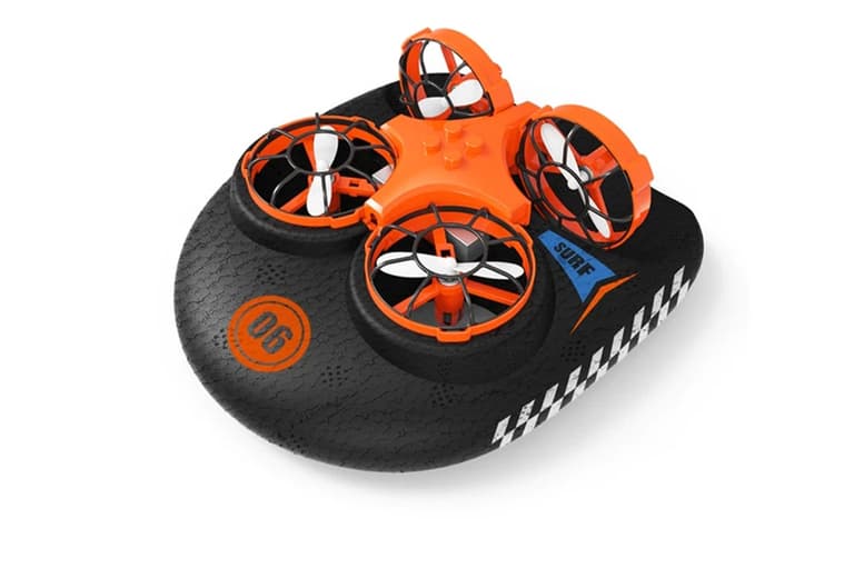 3-In-1 Rc Hovercraft Drone - Air, Land & Water | Usb Rechargeable | Beginner Friendly