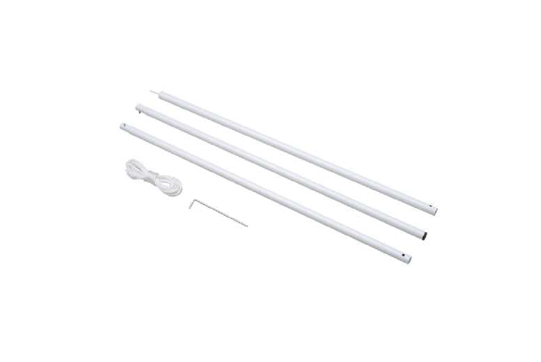 Adjustable Iron Awning & Sail Shade Pole Kit - Sturdy, Portable Outdoor Support