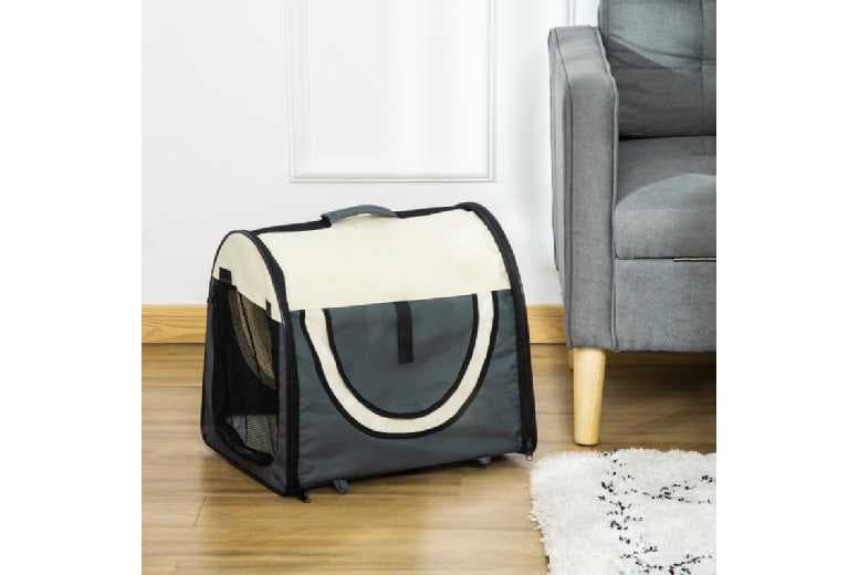 Price Drop! Folding Soft Dog Carrier - Collapsible Travel Crate For Small Breeds, Mesh Windows, Lightweight & Portable