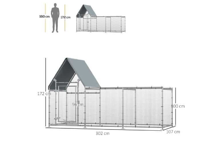 Price Drop! Deluxe Walk-In Chicken & Rabbit Run - Large Outdoor Pet Enclosure With Lockable Door & Weather-Resistant Cover