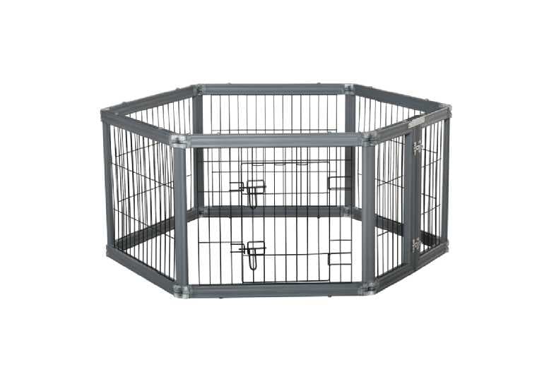 Heavy Duty Small Pet Playpen - 6 Panel Portable Rabbit & Guinea Pig Enclosure