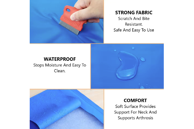Cat Cooling Gel Mat - Non-Toxic, Scratch-Resistant, Portable (40Cm X 30Cm, Cool Blue)