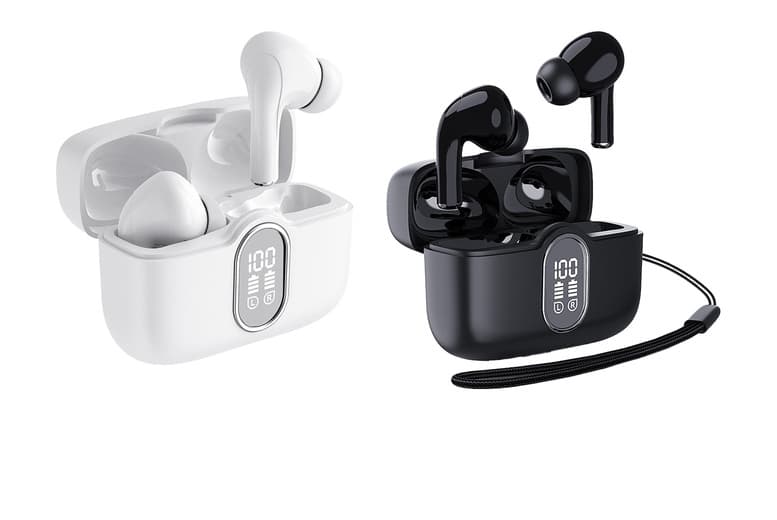 Waterproof Wireless Bluetooth Earbuds - Noise Cancelling, 13Mm Drivers, Ipx4