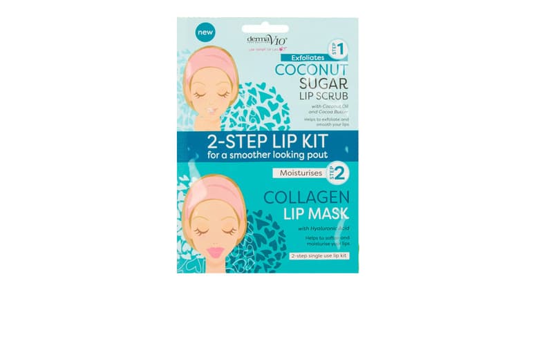 Coconut Sugar Lip Scrub & Collagen Lip Mask Duo - Hydrating Exfoliating Treatment For Soft, Smooth Lips