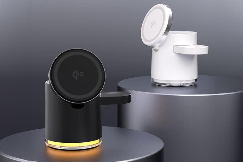 15W Qi2 Certified 3-In-1 Wireless Fast Charger For Iphone, Samsung & More - Plastic, Metal, Or Screen Finish