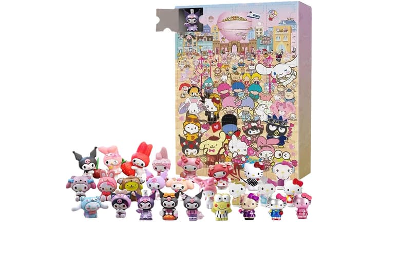 Kids' Sanrio Toy Advent Calendar - 24 Surprises, Christmas Countdown, 2 Colour Options