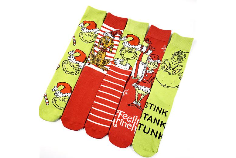 The Grinch Who Stole Christmas  Crew Socks - 6 Options