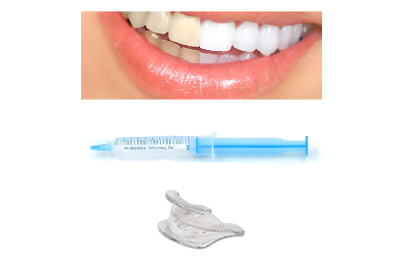 Whitening Teeth Kit With Gentle Non-Peroxide Gel - Safe Oral Care For Sensitive Teeth