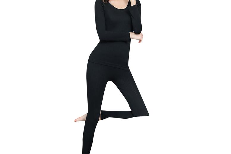 Women's Long-Sleeved Thermal Innerwear Set - 5 Colours
