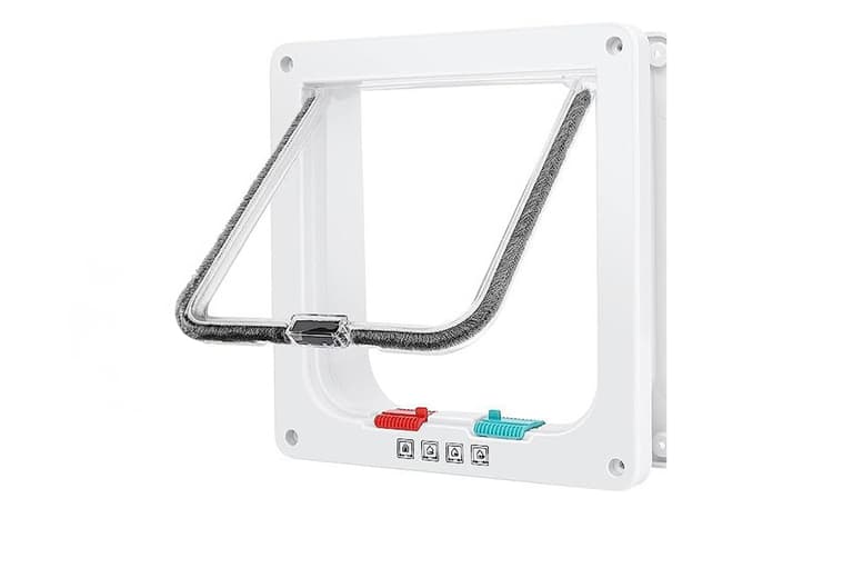Pet Door Flap With 4 Way Lock - 2 Options & 2 Colours