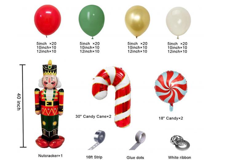 Giant Christmas Balloons Garland Arch Kit