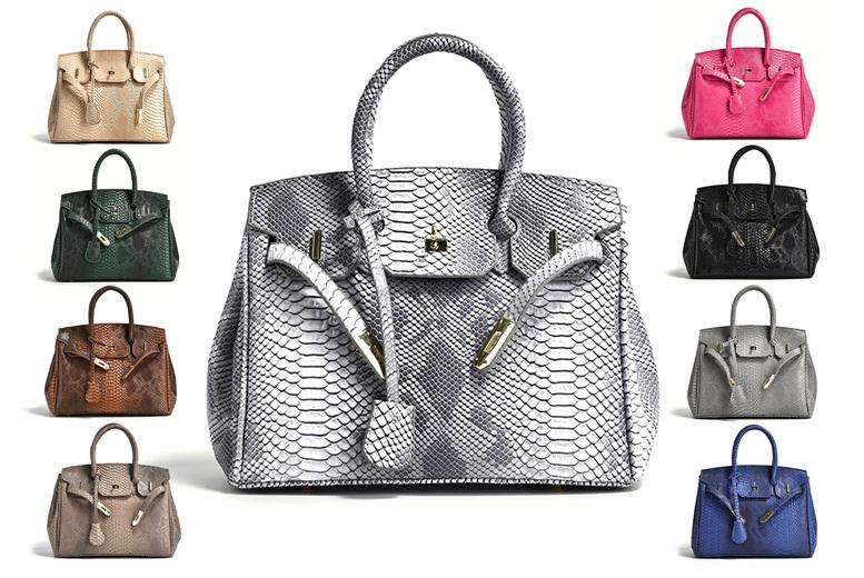 Designer  Vegan Leather Satchel Shoulder Bag - Adjustable Strap, Multiple Pockets, 9 Colours