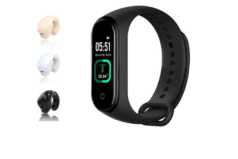 Smartwatch & Headphones Bundle - Fitness Tracker & Wireless Audio