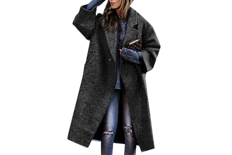 Women's Oversized Plaid Fleece Coat - Longline, Thermal, Relaxed Fit (8 Sizes, 3 Colours)