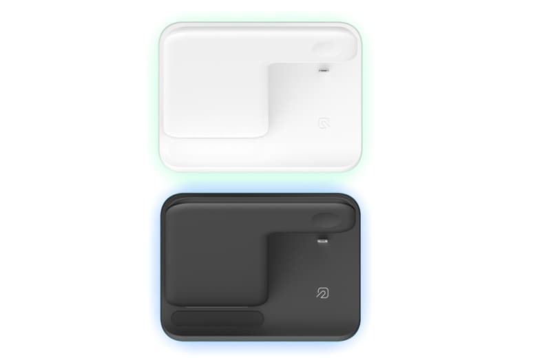 3-In-1 Wireless Charging Stand For Gaming Setups - Black Or White, Universal Fast Charge