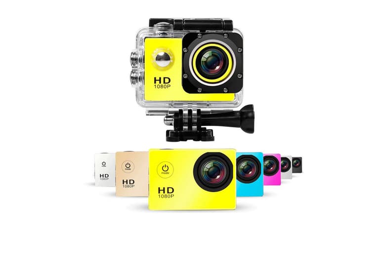 4K/1080P Waterproof Action Cam - Underwater Sports Camera With Optional 32Gb Sd Card, 7 Colours