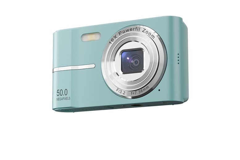Retro Digital Camera Kit - Compact 2.4" Lcd, Manual Controls, Zoom, 32Gb Card Option, 5 Colours
