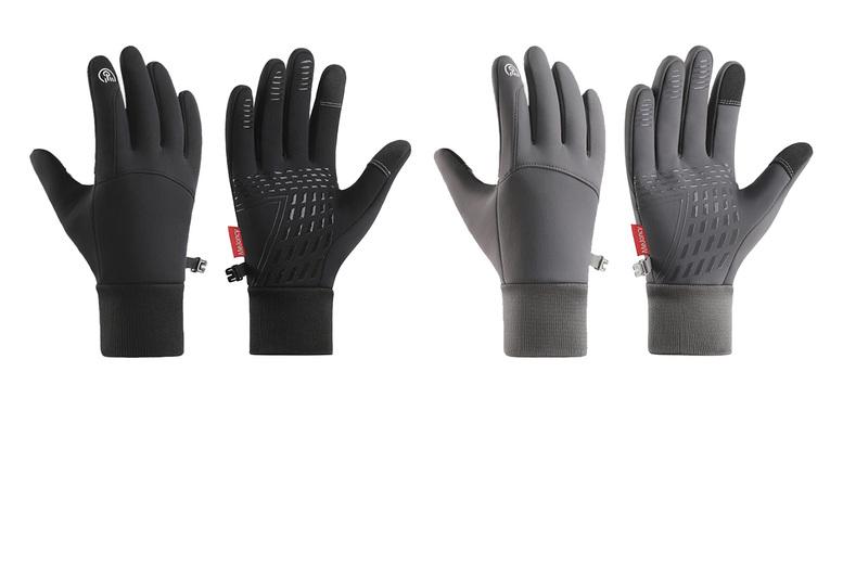 Anti-Slip Touchscreen Winter Gloves - 3 Sizes, 2 Colours