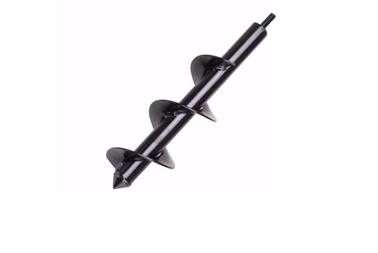 Heavy-Duty Steel Garden Lawn Digger Bit With Universal Hex Drive - Choose Small Or Large Auger Attachment