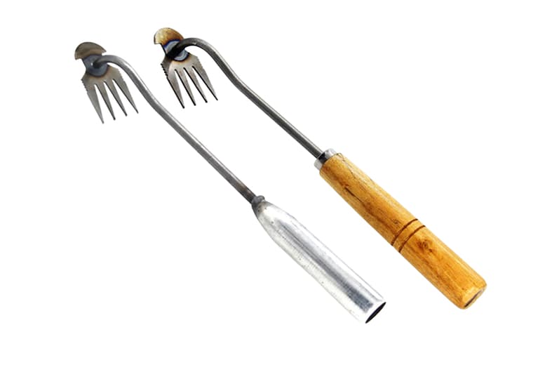 Heavy-Duty Weed Puller Tool - Stainless Steel Blade, Ergonomic Handle, Four-Teeth Design