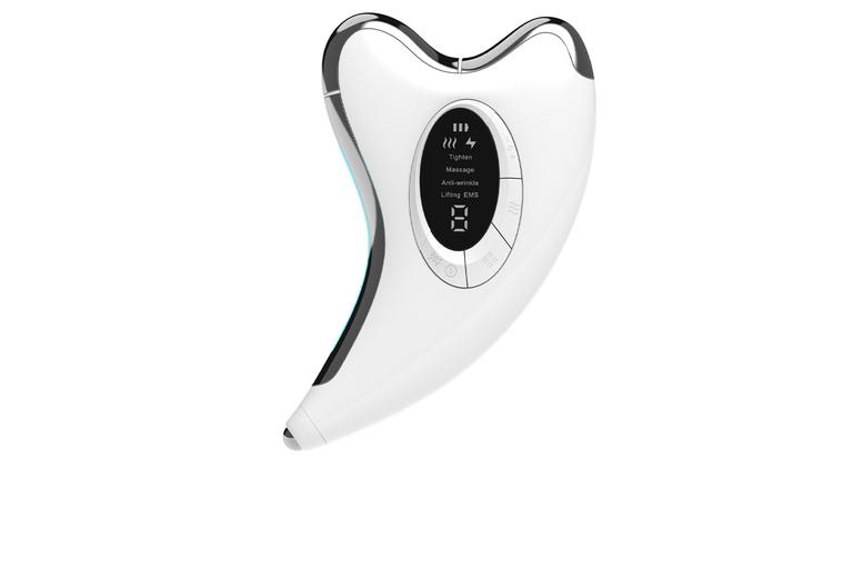 Ems Microcurrent Led Face Massager - Light Therapy, V-Shaped, Waterproof, Rechargeable