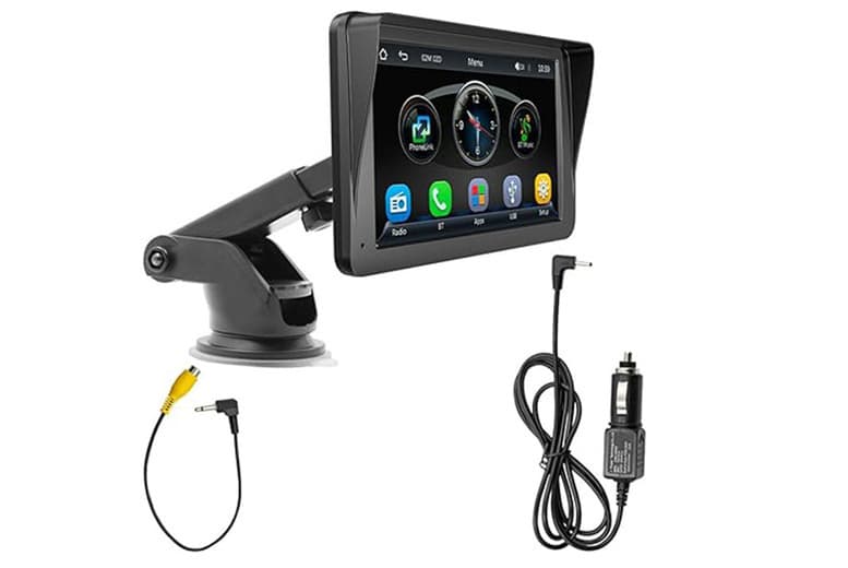 7" Touch Screen Wireless Carplay Smartphone Companion - Android & Iphone Ready, 2K Display, 5G Wi-Fi, Hands-Free Connectivity