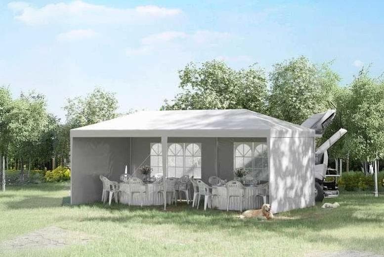 Price Drop! Outsunny 6X3M Weather-Resistant Polyethylene Garden Gazebo Marquee