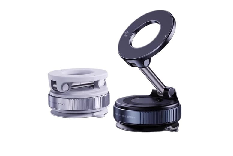 360° Rotating Magnetic Phone Holder With Strong Suction Cup Grip