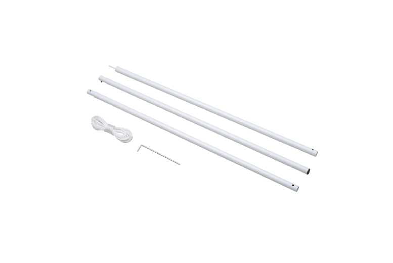 Price Drop! Outsunny Iron Awning Sail Shade Pole Kit - Outdoor Decor Essential