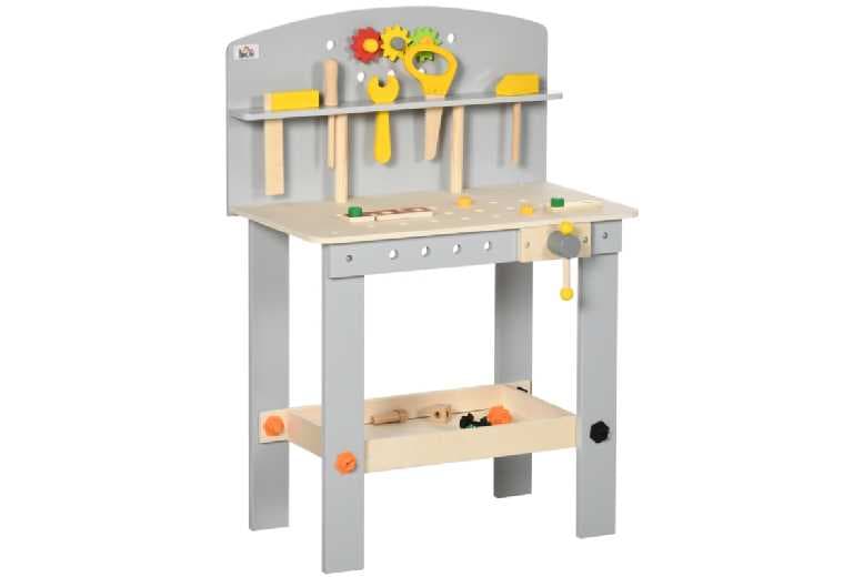 Price Drop! 31-Piece Wooden Kids Tool Bench Stem Building Set - Educational Imaginative Play Toy For Ages 3+